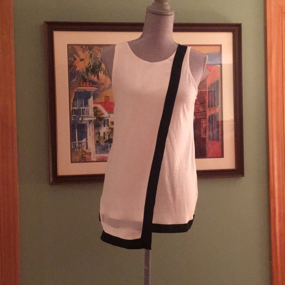 Dolan small Black diagonal tee; sheath 100% silk